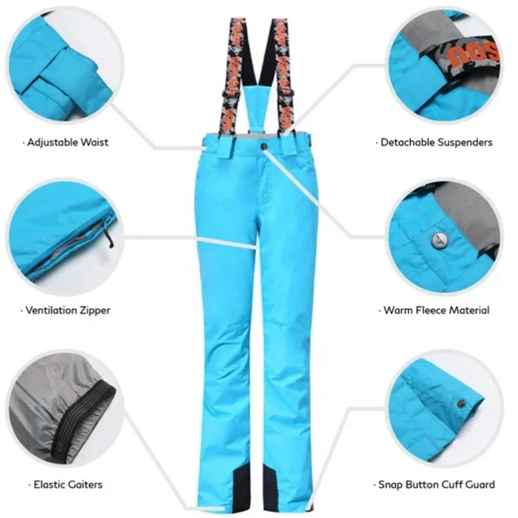 GSOU SNOW Women's 10k Highland Ski/Snowboarding Pants - Picture 15 of 16